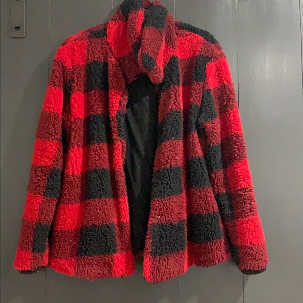 Buffalo plaid Sherpa